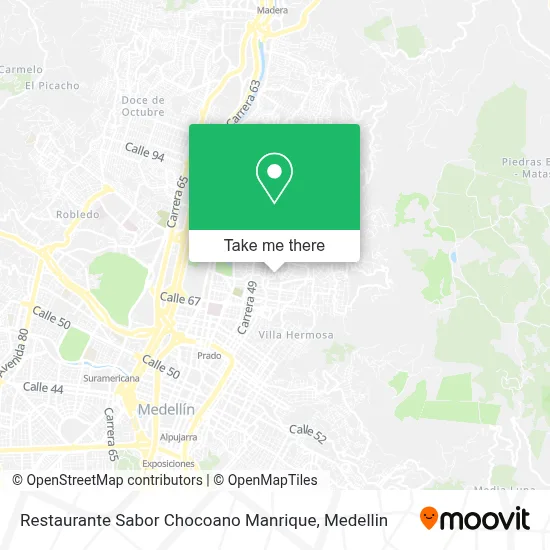 Restaurante Sabor Chocoano Manrique map
