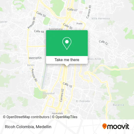 Ricoh Colombia map