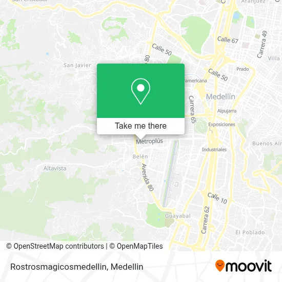Rostrosmagicosmedellin map