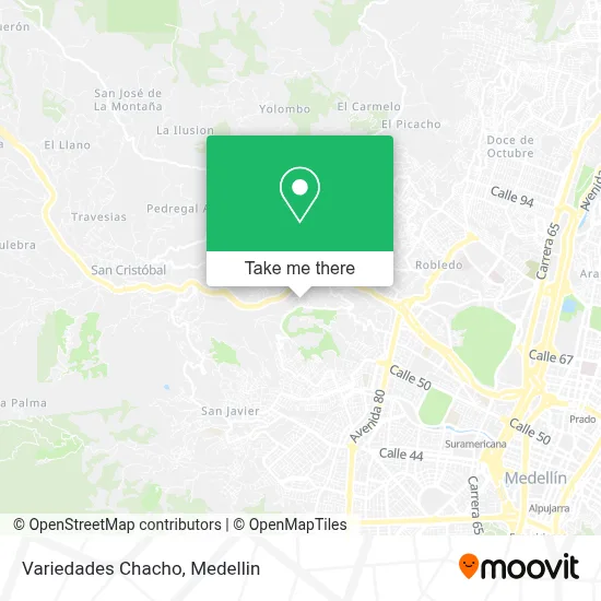 Variedades Chacho map