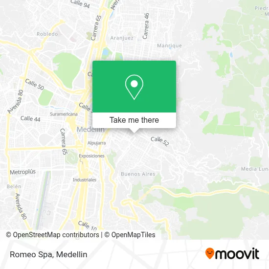 Romeo Spa map