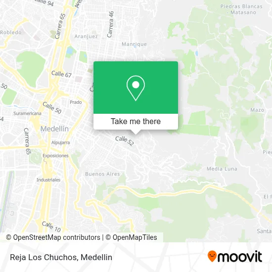 Reja Los Chuchos map
