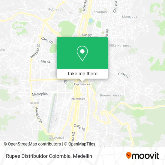 Rupes Distribuidor Colombia map