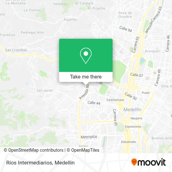 Ríos Intermediarios map
