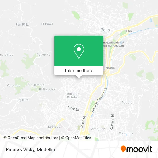 Ricuras Vicky map