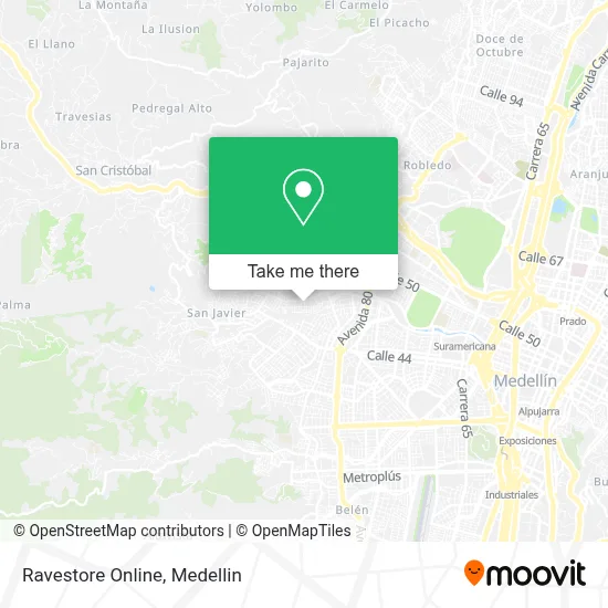 Ravestore Online map