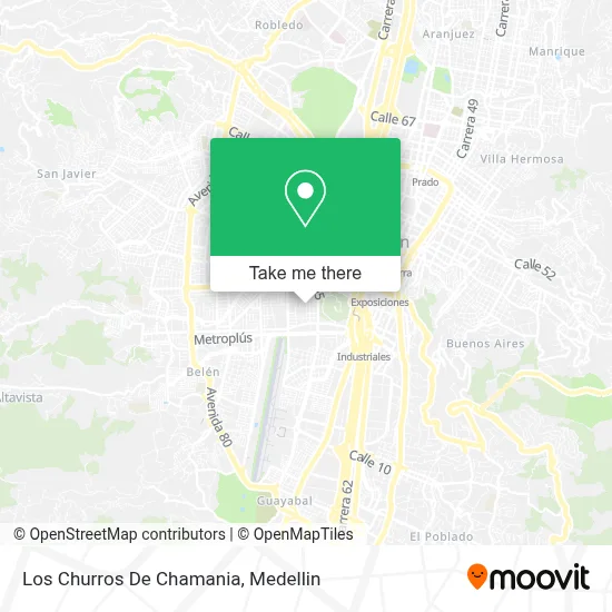Los Churros De Chamania map