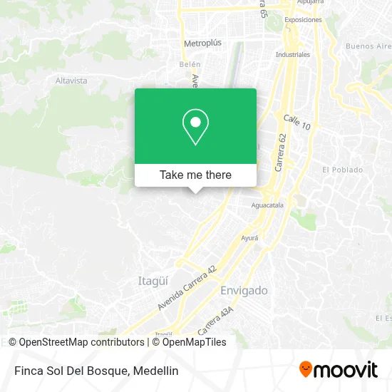 Finca Sol Del Bosque map