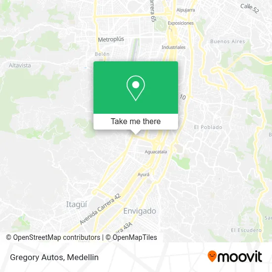 Gregory Autos map