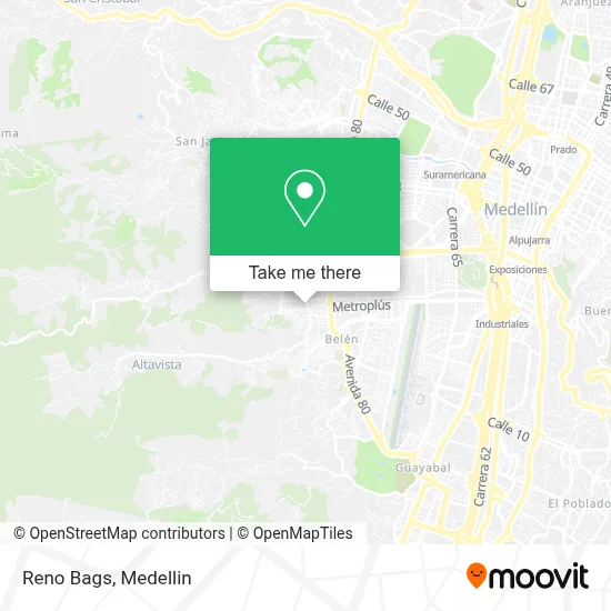 Reno Bags map