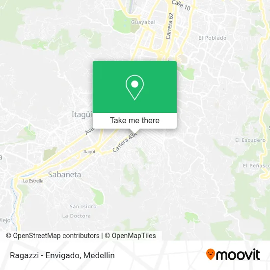 Ragazzi - Envigado map