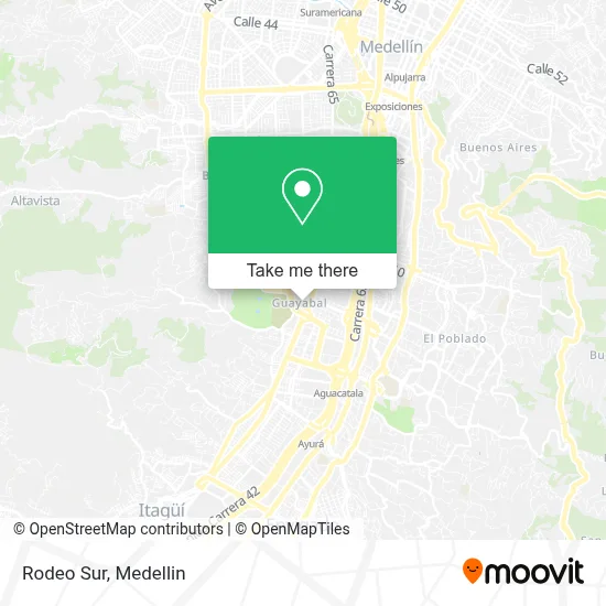 Rodeo Sur map