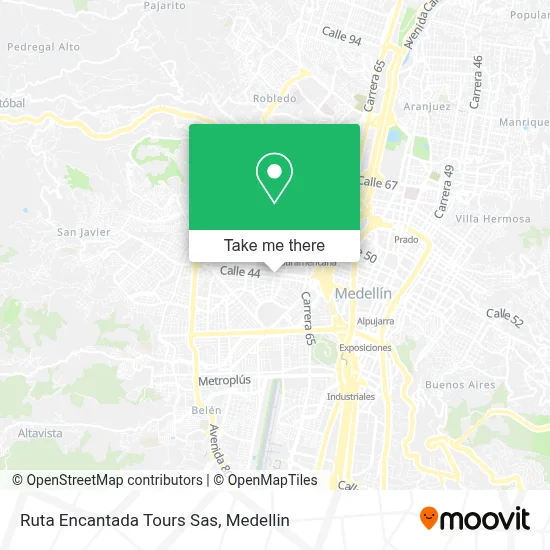 Ruta Encantada Tours Sas map