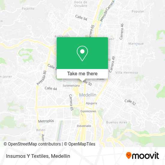Insumos Y Textiles map