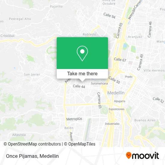 Once Pijamas map