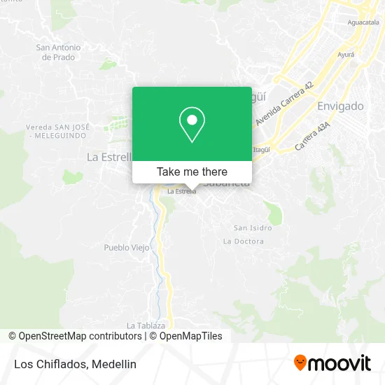Los Chiflados map
