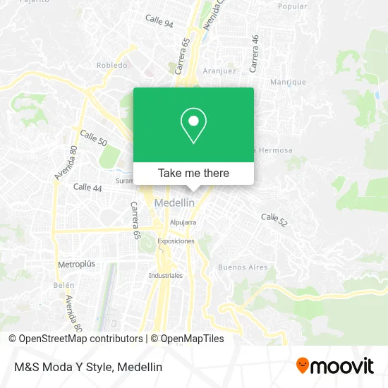 M&S Moda Y Style map