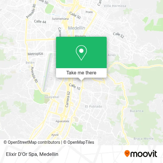 Elixir D'Or Spa map