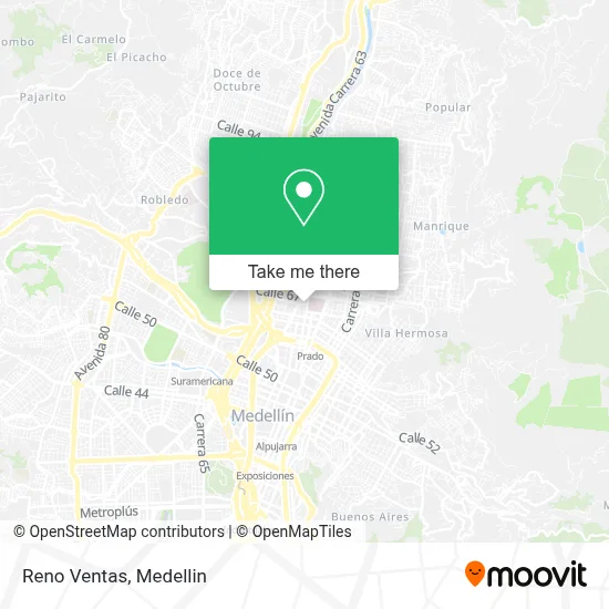 Reno Ventas map