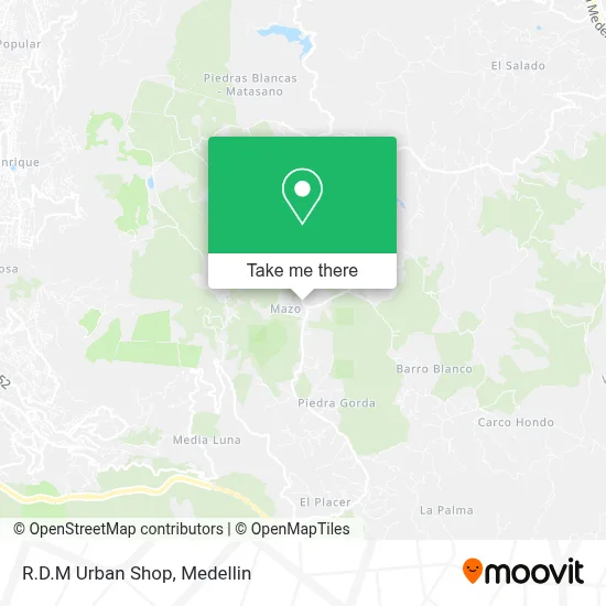 R.D.M Urban Shop map