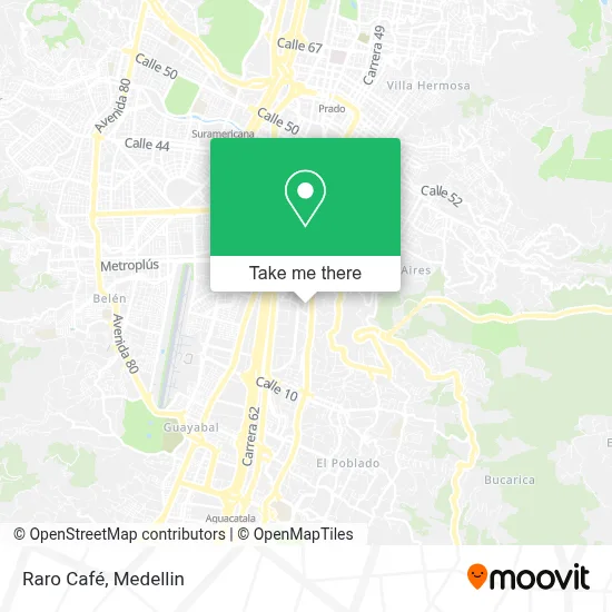 Raro Café map