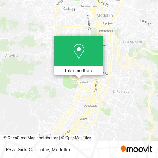 Rave Girls Colombia map