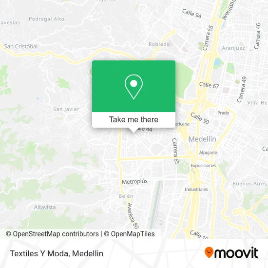 Textiles Y Moda map