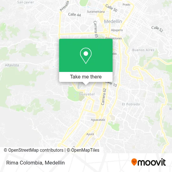 Rima Colombia map