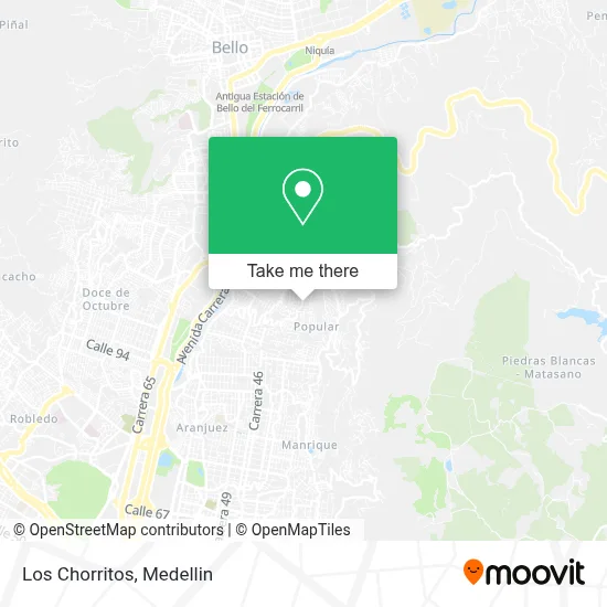 Los Chorritos map