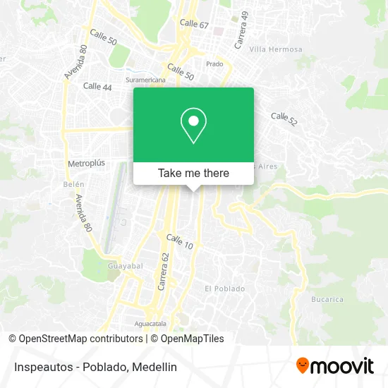 Inspeautos - Poblado map
