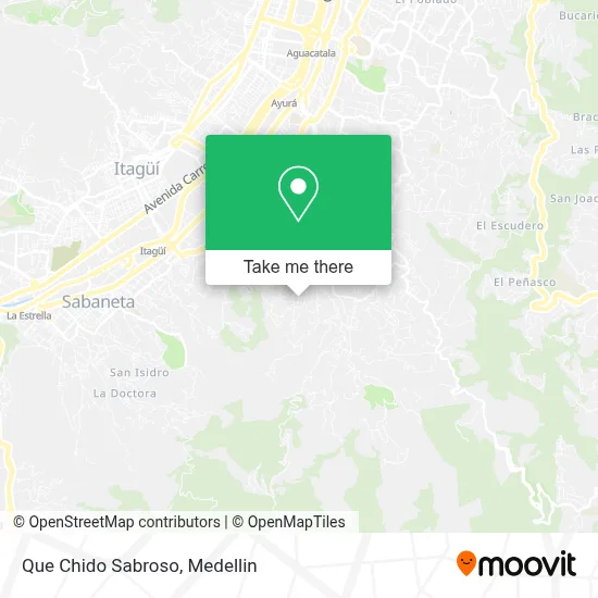 Que Chido Sabroso map