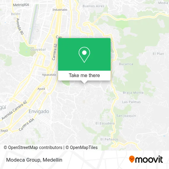 Modeca Group map