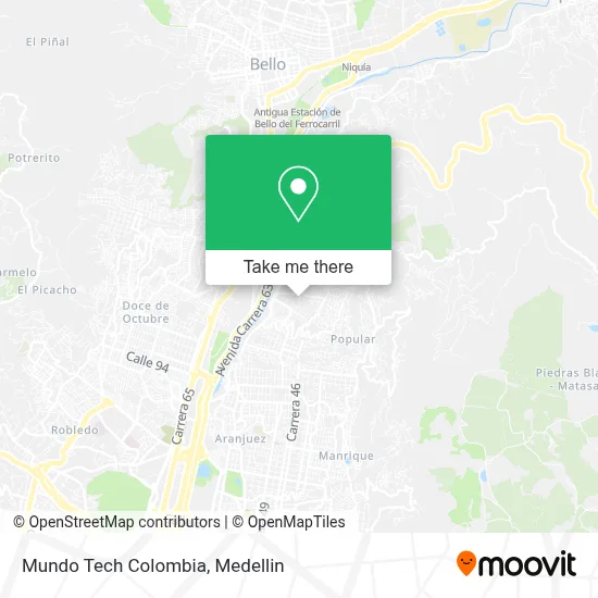 Mundo Tech Colombia map