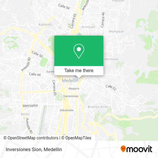 Inversiones Sion map