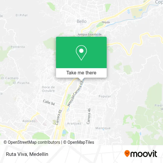 Ruta Viva map