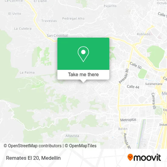 Remates El 20 map