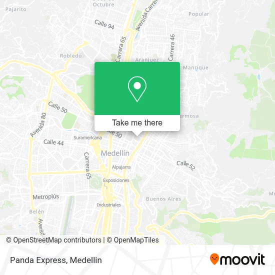 Panda Express map
