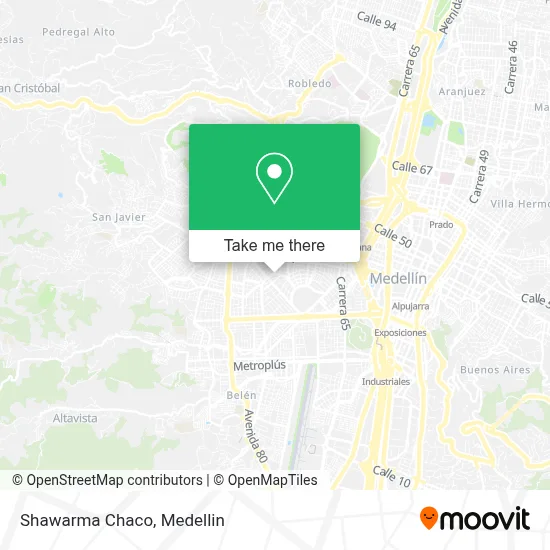 Shawarma Chaco map