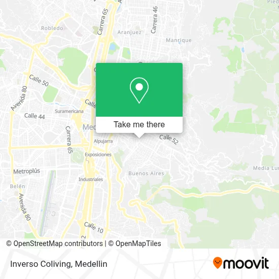 Inverso Coliving map