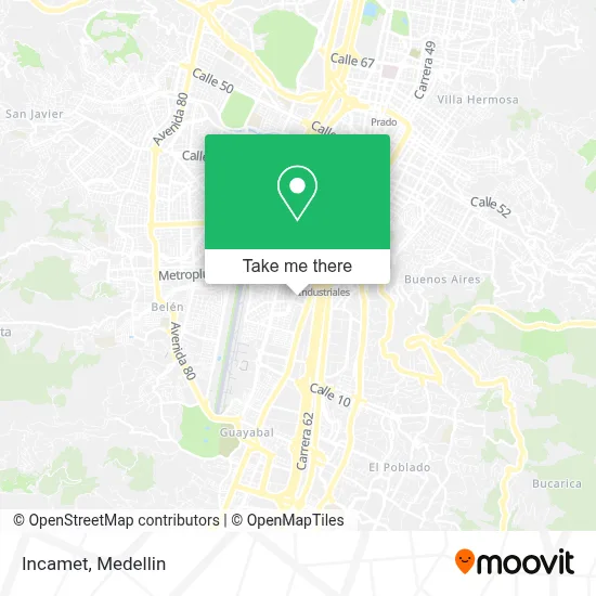 Incamet map