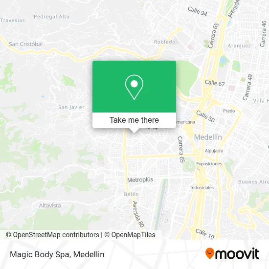 Magic Body Spa map