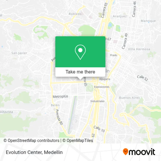Evolution Center map