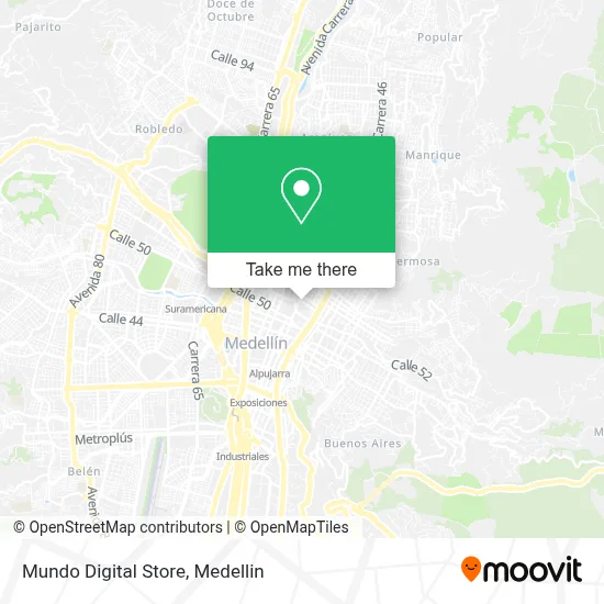 Mundo Digital Store map