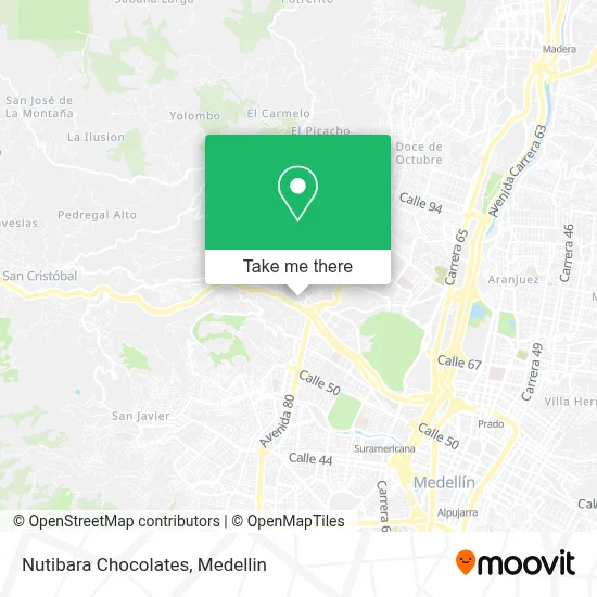 Nutibara Chocolates map