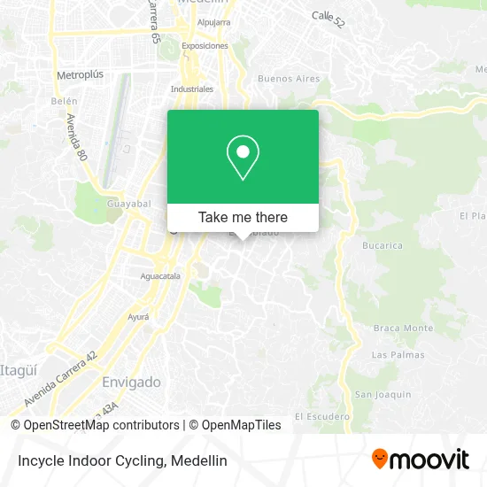 Incycle Indoor Cycling map