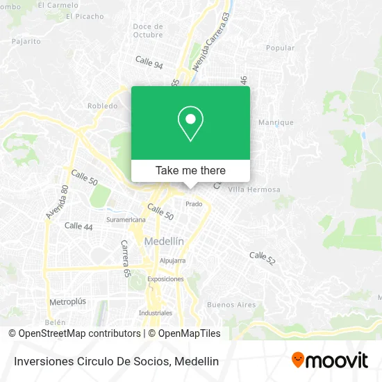 Inversiones Circulo De Socios map