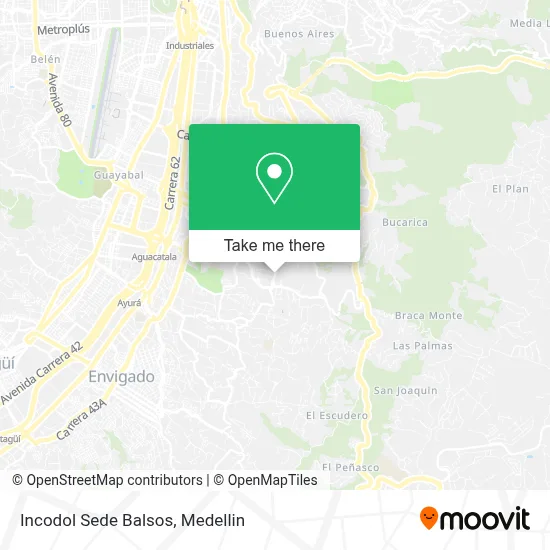 Incodol Sede Balsos map