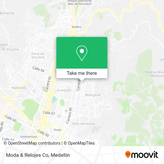 Moda & Relojes Co map
