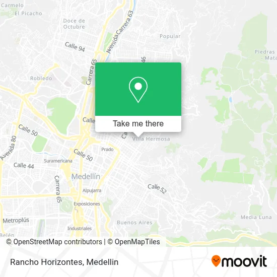 Rancho Horizontes map