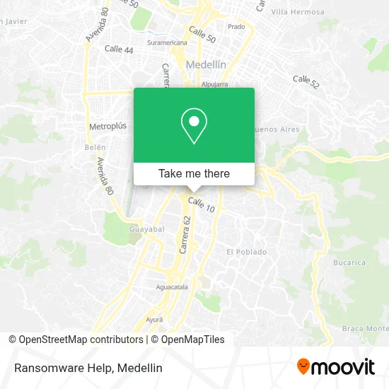 Ransomware Help map